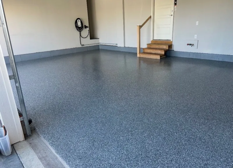 Flake epoxy floor St. George Utah