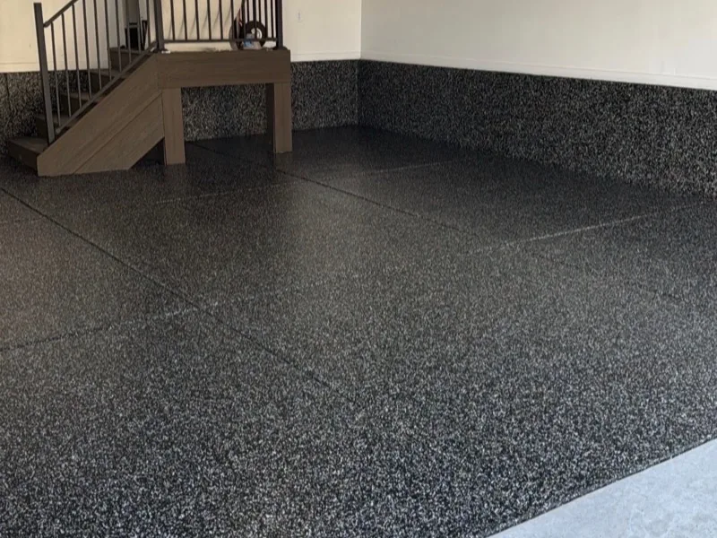 Flake epoxy garage floor coating Washington Utah
