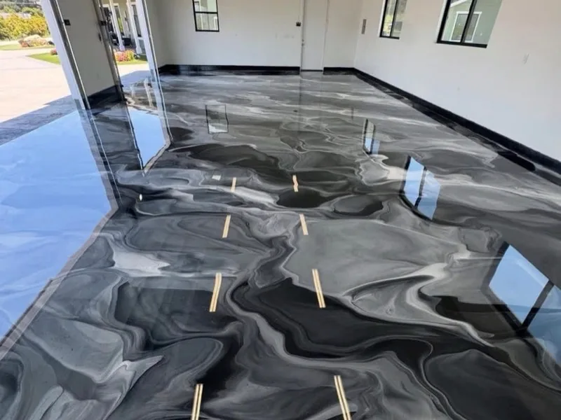 Metallic epoxy floor St. George Utah